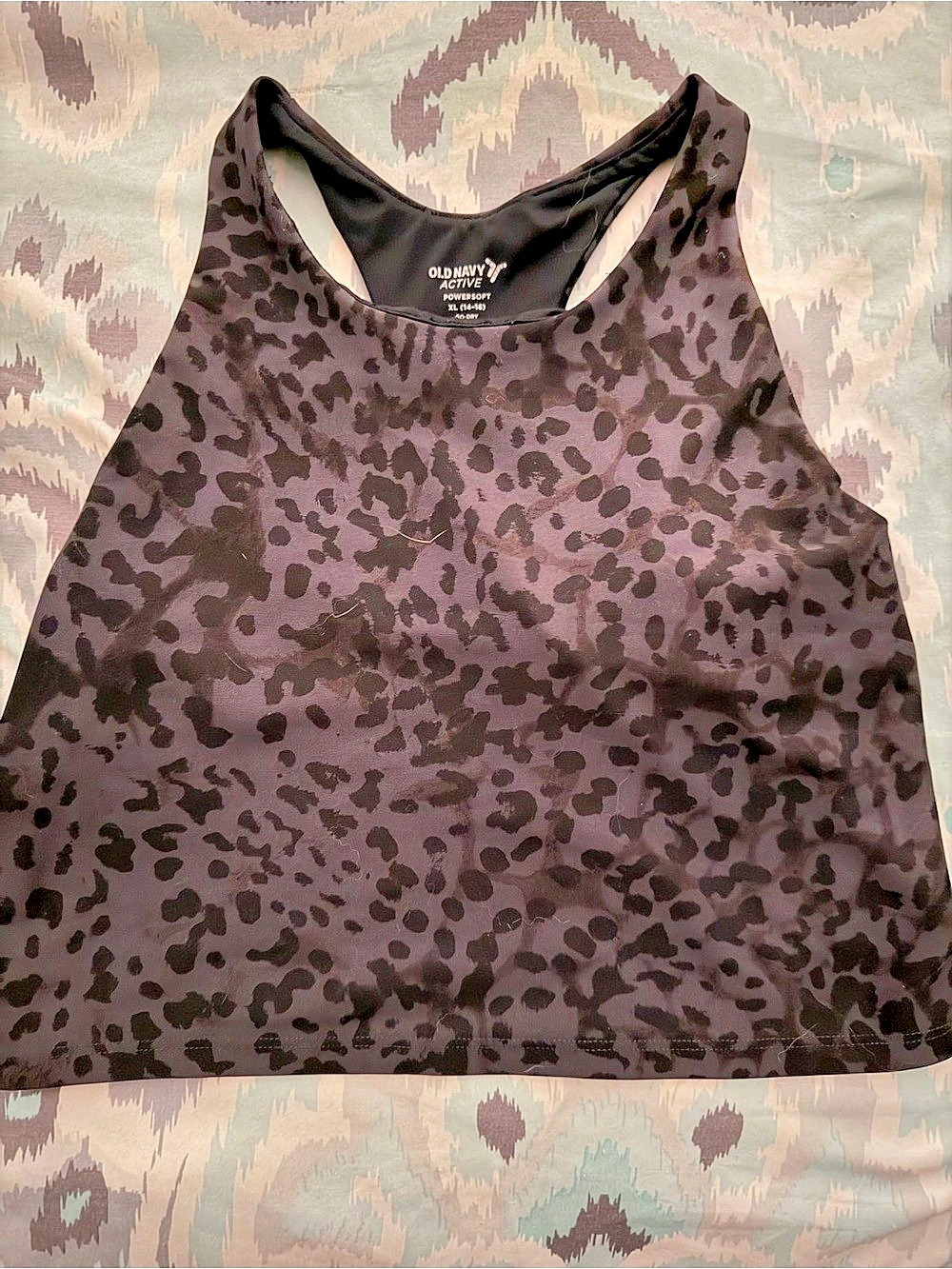 Old Navy Active Powersoft Animal Print Crop Tank for kids